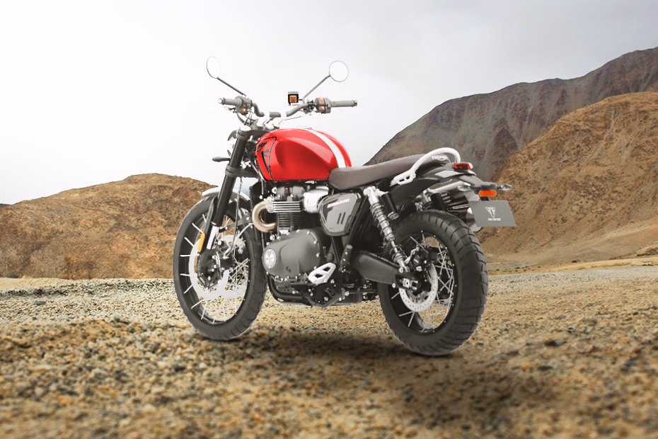 Triumph Scrambler 1200 X Ash Grey and Carnival Red
