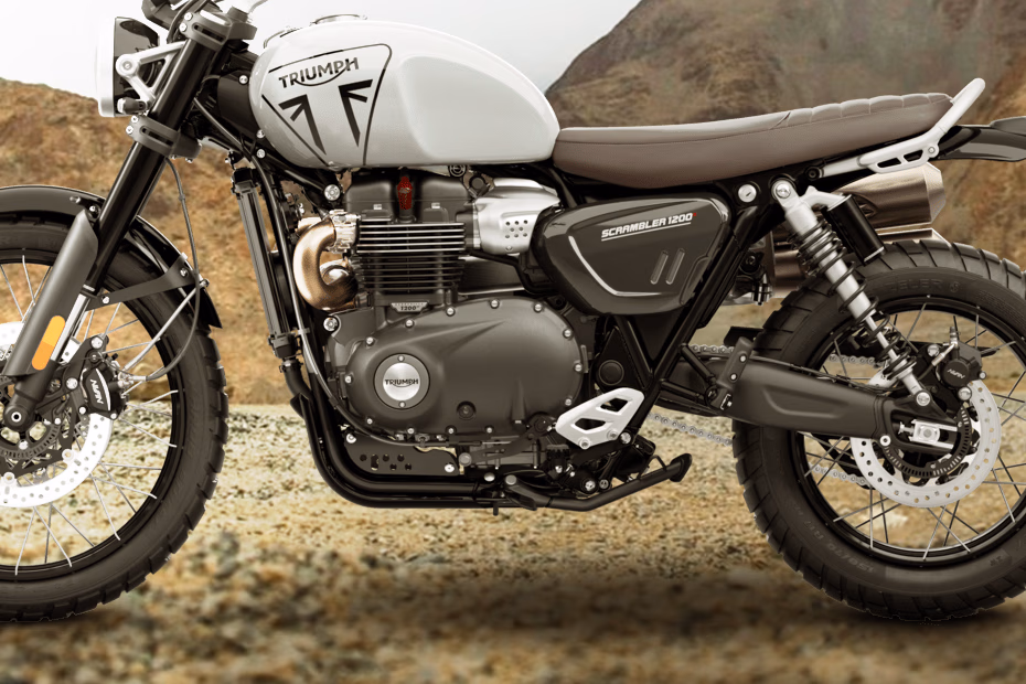 Triumph Scrambler 1200 X Ash Grey and Carnival Red