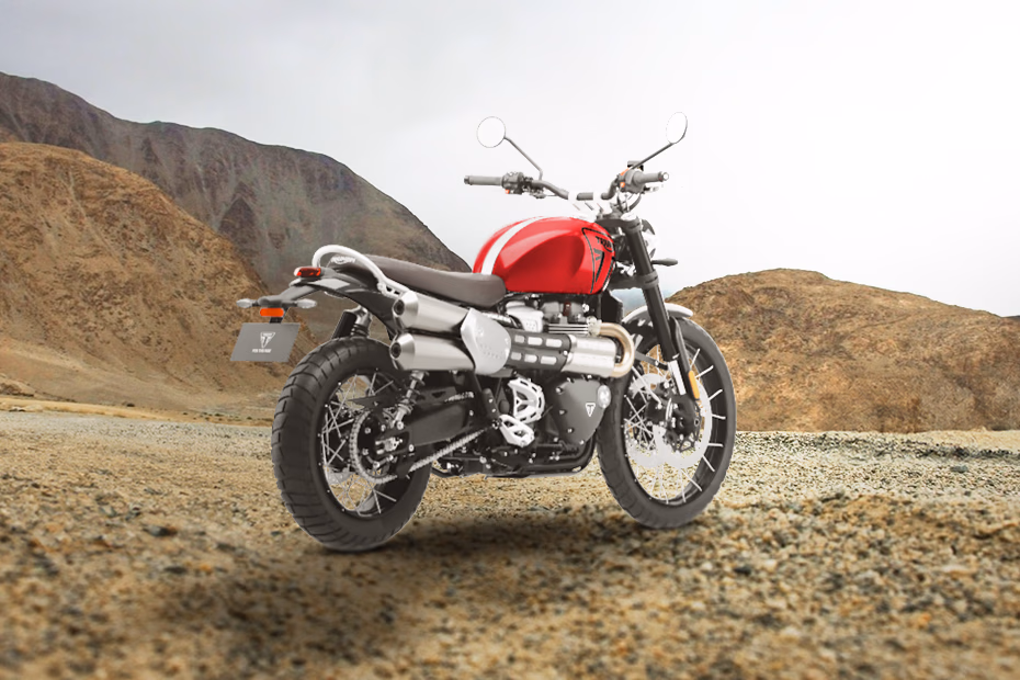 Triumph Scrambler 1200 X Ash Grey and Carnival Red