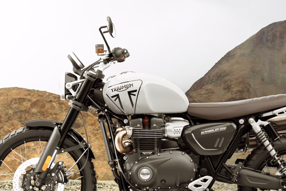 Triumph Scrambler 1200 X Ash Grey and Carnival Red