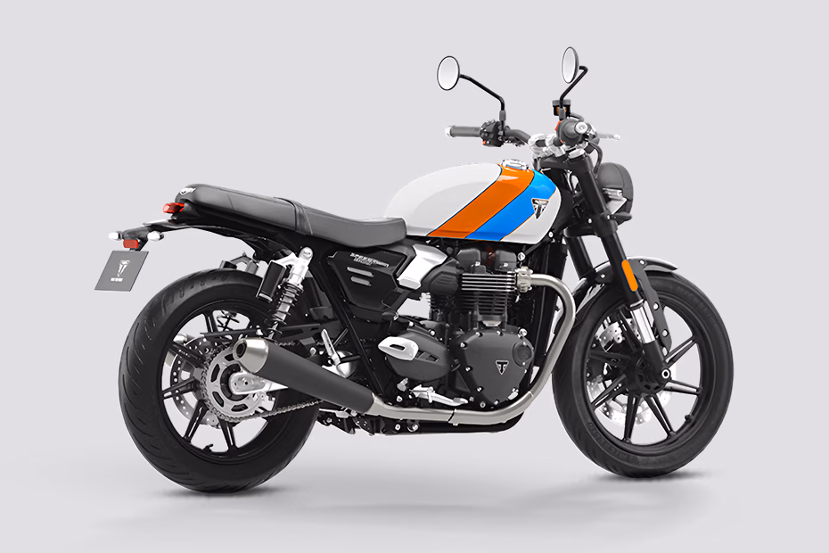 Triumph Speed Twin 900 Pure White Maui Blue Tangerine Orange