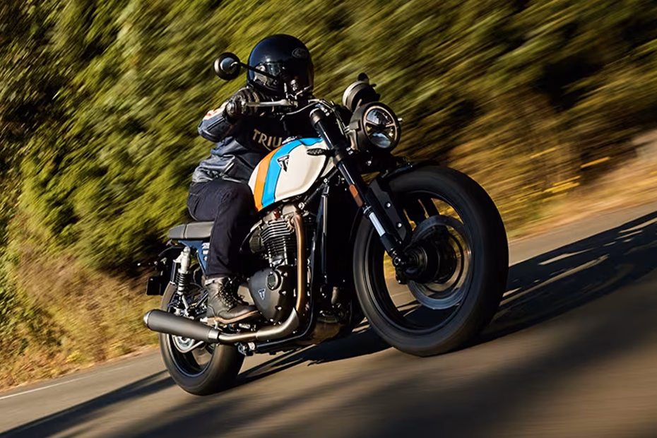 Triumph Speed Twin 900 Pure White Maui Blue Tangerine Orange