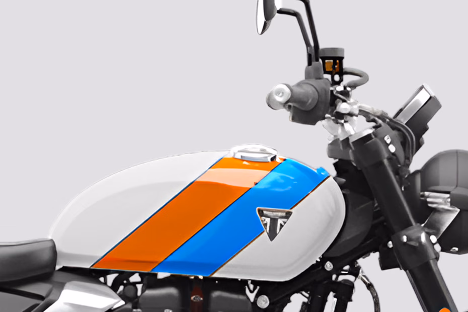 Triumph Speed Twin 900 Pure White Maui Blue Tangerine Orange