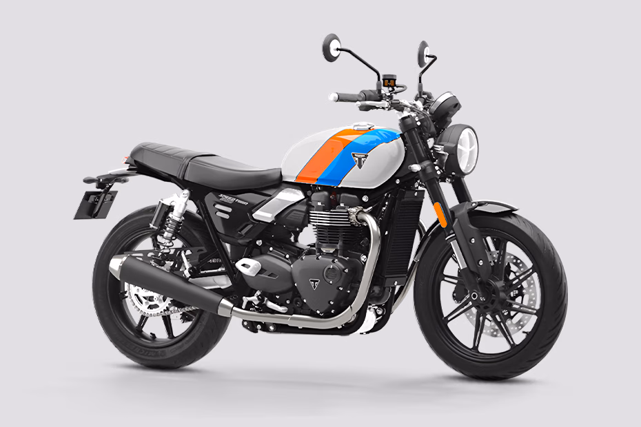 Triumph Speed Twin 900 Pure White Maui Blue Tangerine Orange