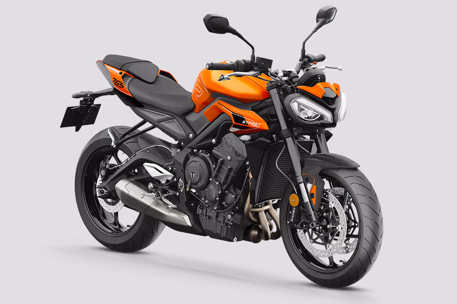 Triumph Street Triple R Crystal White and Matt Baja Orange