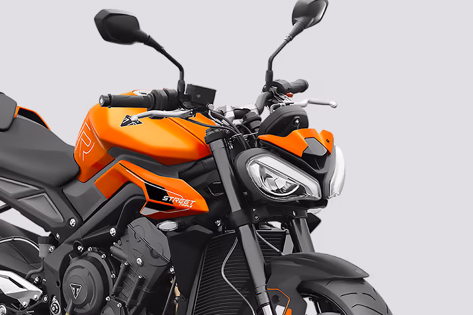 Triumph Street Triple R Crystal White and Matt Baja Orange