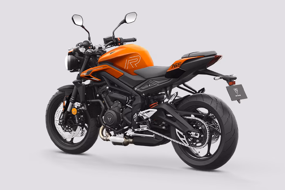 Triumph Street Triple R Crystal White and Matt Baja Orange