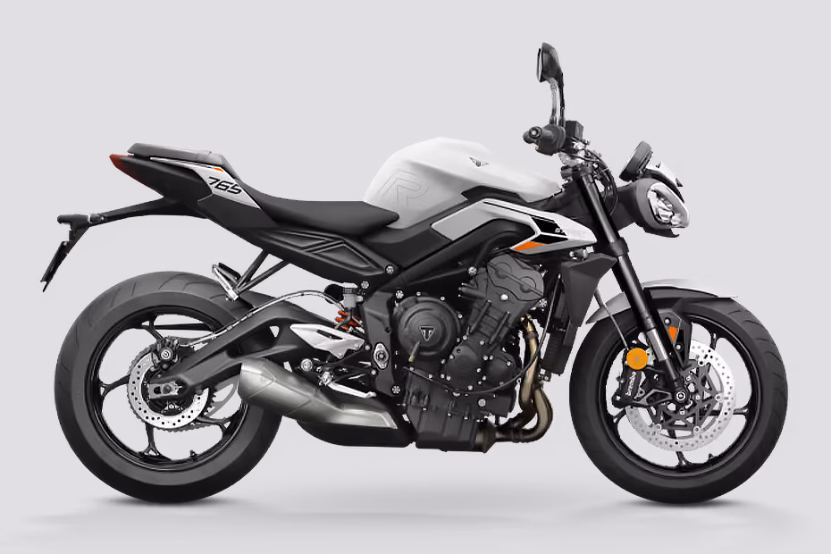 Triumph Street Triple R Silver Ice and Pure White